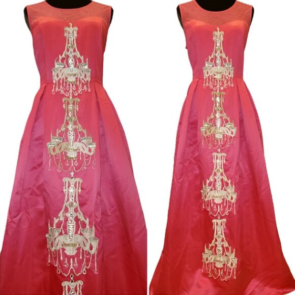 Luxury Designer Couture Evening Wedding Cocktail Runway Party Prom Gown Dress NW - Picture 10 of 12